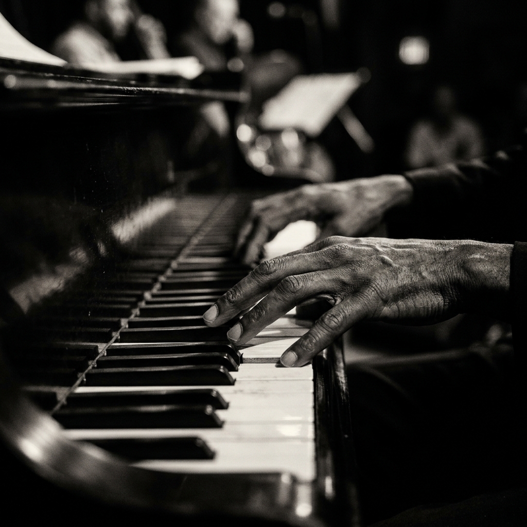 Hands Playing Piano